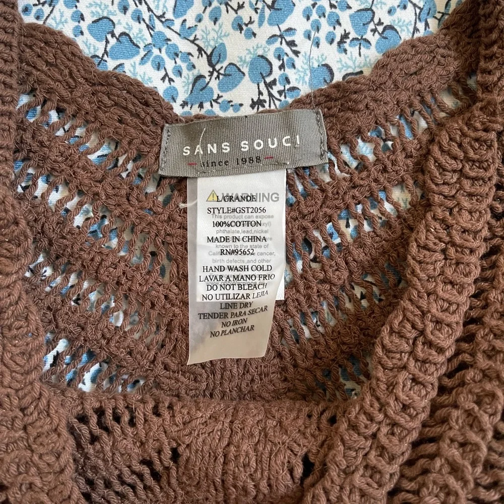 Bundle ✨ Sans Souci Boho Style Knit Crop Top L & Levi 501 Mid Rise Short 26 - Picture 2 of 3